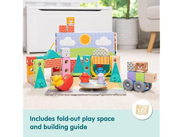 Melissa & Doug Wooden Building Blocks
