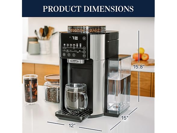De'Longhi True Brew Drip Coffee Maker Stainless