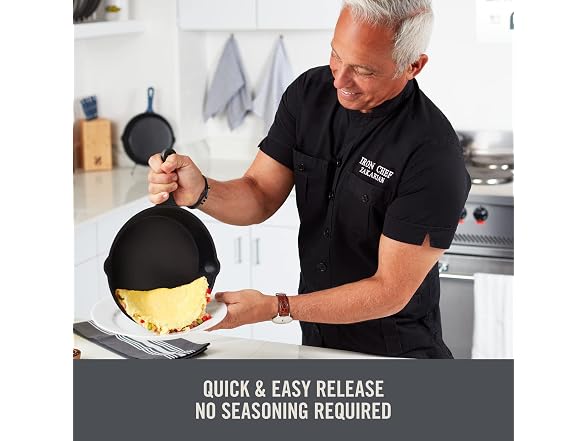 DASH Zakarian x Nonstick Cast Iron Skillet 