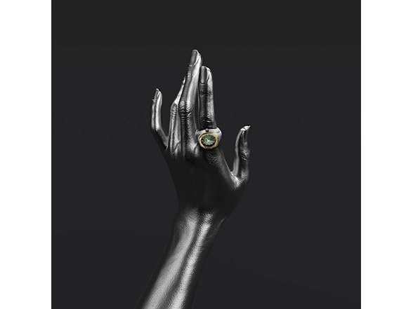 Jessica Simpson Silver Ring Watch Gold Bezel