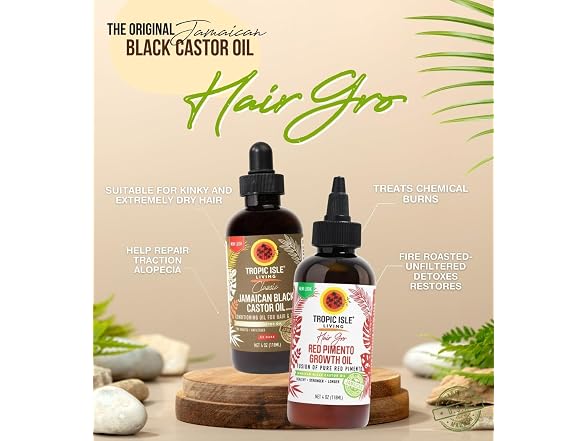 Tropic Isle JBCO Dark and Pimento Oil Set 5 Piece
