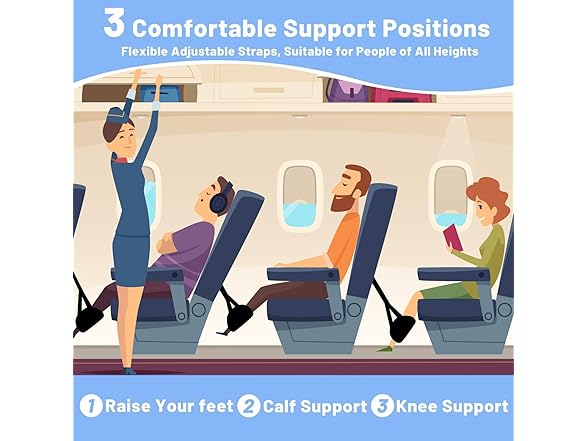Airplane Foot Hammock for Plane Travel