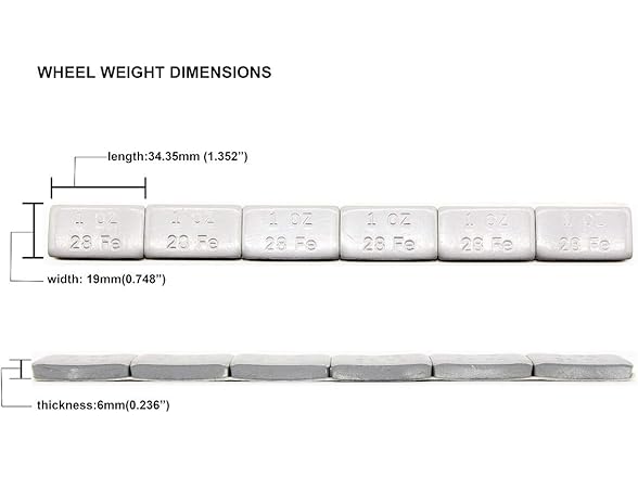 ACCRETION 1 Oz, Grey Wheel Weights. USA (90 pack)