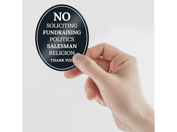 No Soliciting, ETC Sign