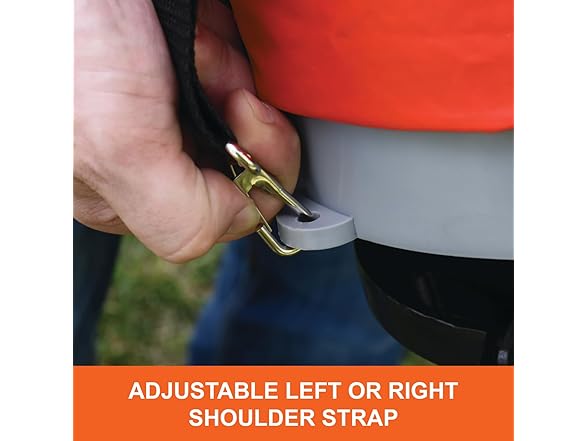 25 lb Handheld Bag Seeder Orange