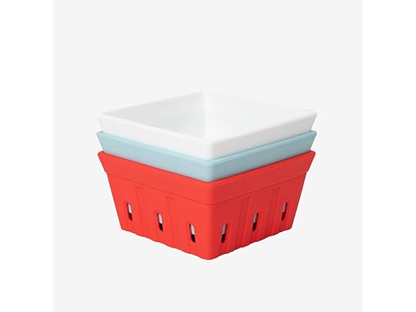 Casa Nico Silicone Berry Bowls- 3pk