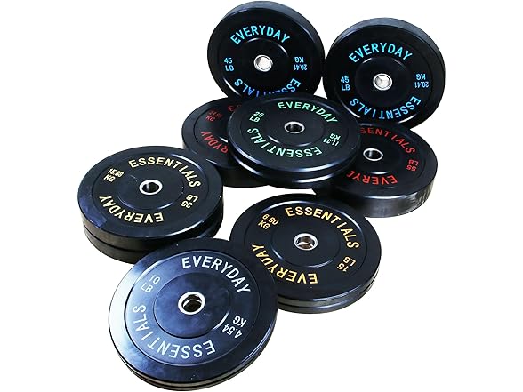 BalanceFrom Weight Plate with Steel Hub, 15LB Pair