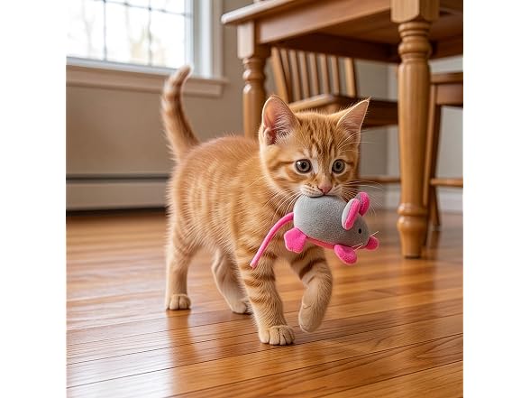 SPOT Rattle Clatter Mouse Catnip Cat Toy, Plu