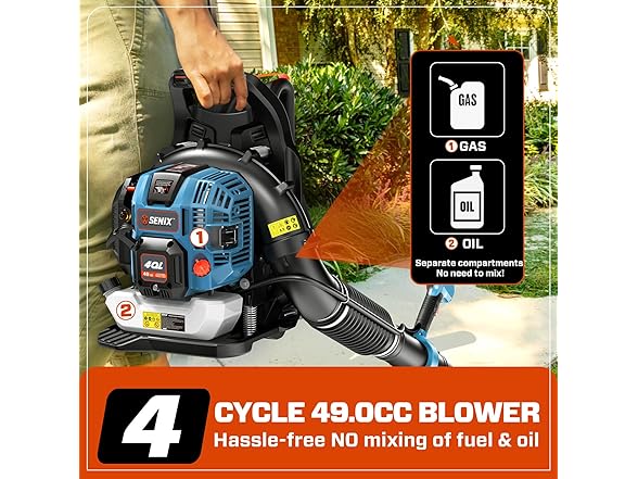 Leaf Blower Backpack 49cc Gas