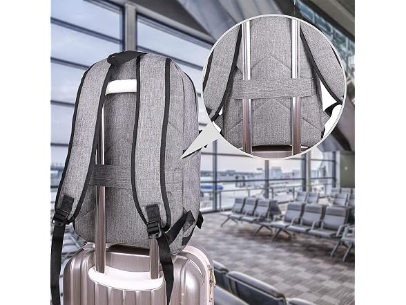 Tzowla Grey 15.6" Laptop Backpack