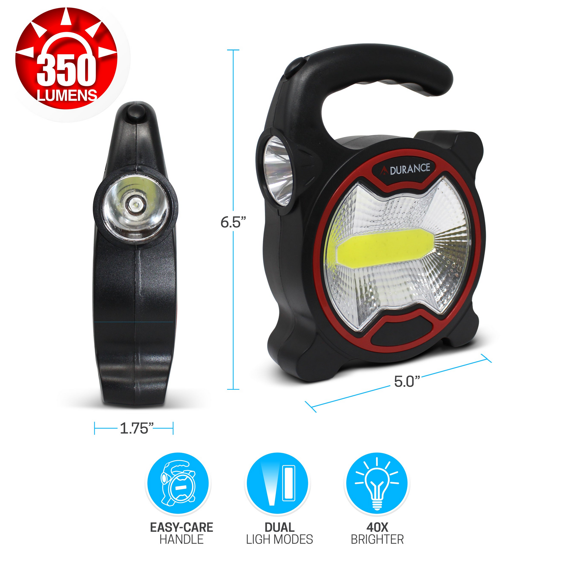 Adurance 2-in-1 Easy-Carry Flashlight & Work Light - Gallery 6