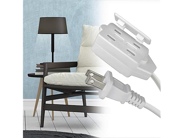 Clear Power 3 Outlet Indoor Extension Cord (2-Pack) 16/2 SPT-2