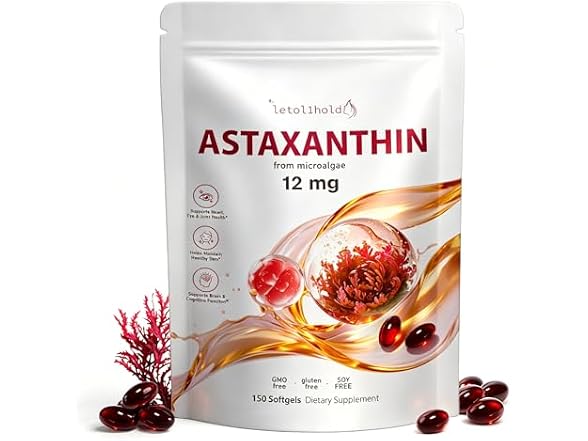 Astaxanthin 12mg, 150 Softgels