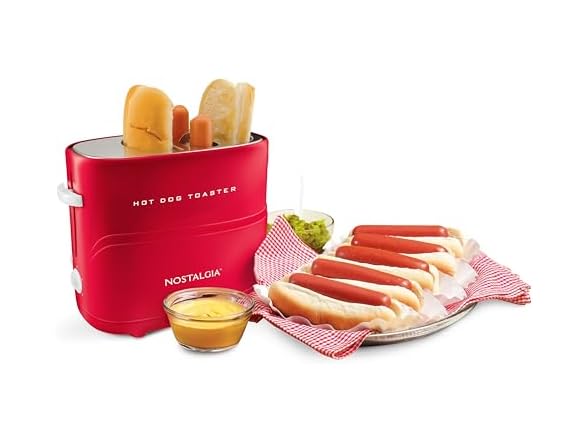 Nostalgia Hot Dog Toaster 2-Slot