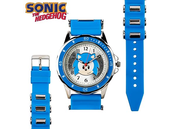 Sonic the Hedgehog Kids Analog Watch, Blue Strap