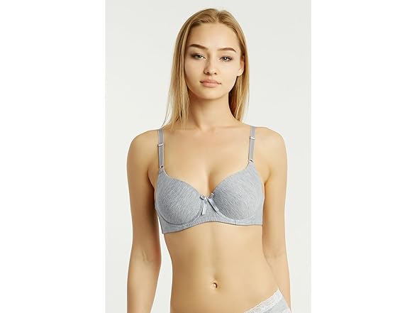 6Pk Womens Basic Plain Bras (Rachel)