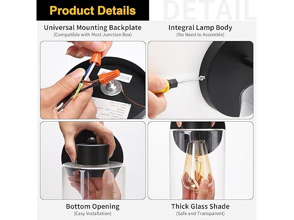 Black Bathroom Wall Sconces