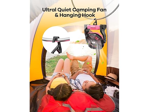 Art In Real Rechargeable Camping Fan with LED Lantern