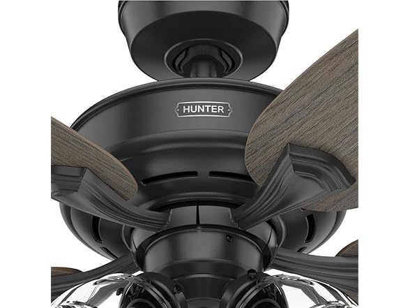 Hunter Ceiling Fan 52 inch Traditional Matte Black