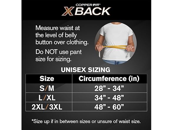 Copper Fit X-Back Brace for Back Pain