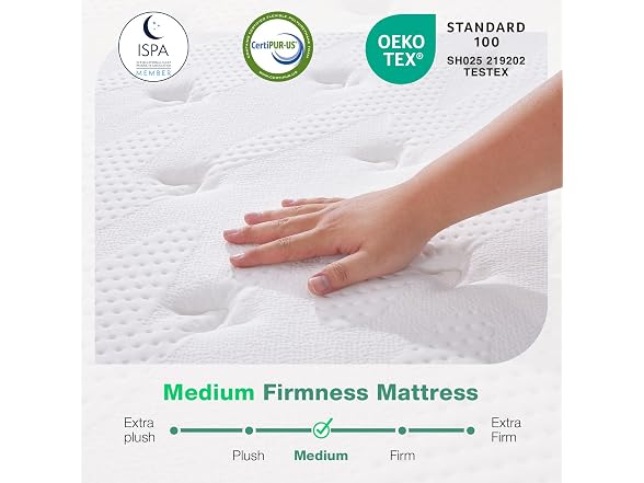 Novilla Queen Mattress, 12 Inch Hybrid Pillow Top Mattress