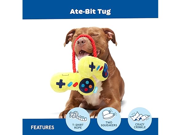 Barkbox Ate-Bit Tug Dog Toy