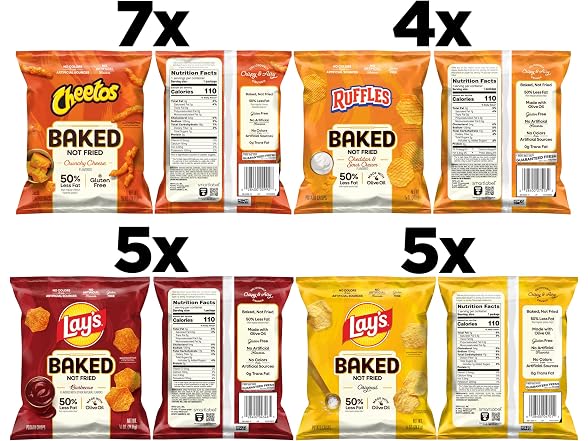 Frito Lay Baked Variety Pack of 21