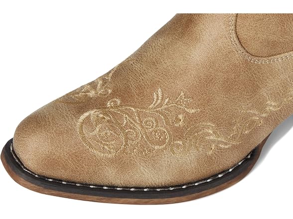 ROPER Judith Vintage Beige Faux Leather