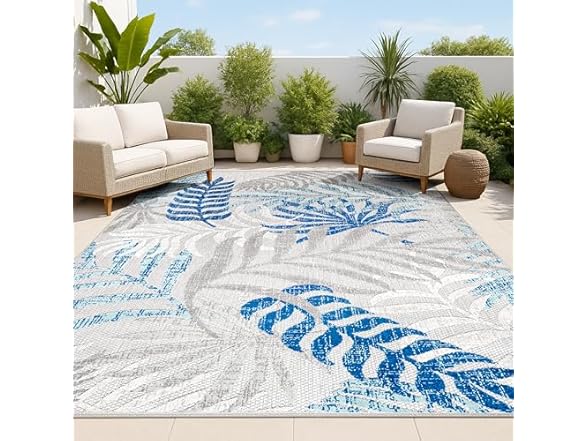 JONATHAN Y Tropics Palm Leaves Rug