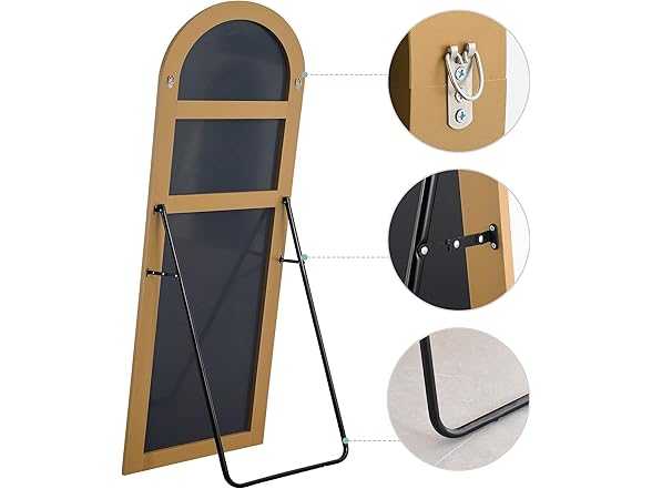 GlasFlength Arched Full Mirror 71"x32"