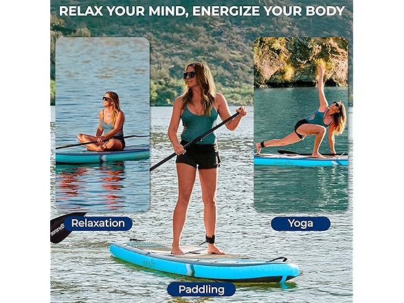 SereneLife 11’ Inflatable Stand Up Paddle