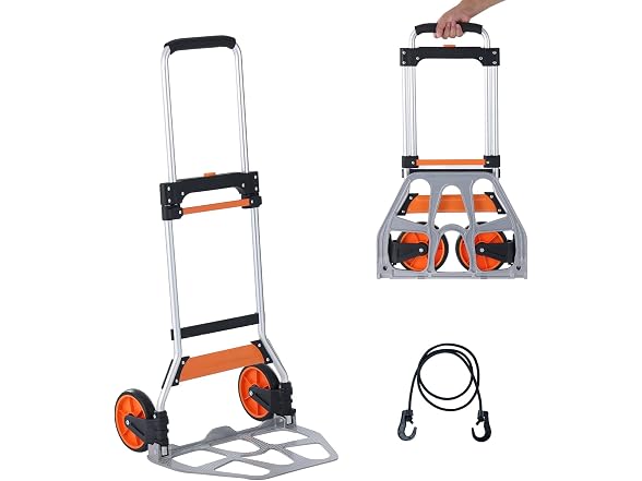 Folding Hand Truck, 275 lbs Load Capacity