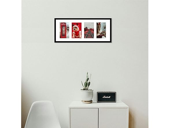 YYTRABAJO 4 Picture Frame Black Display