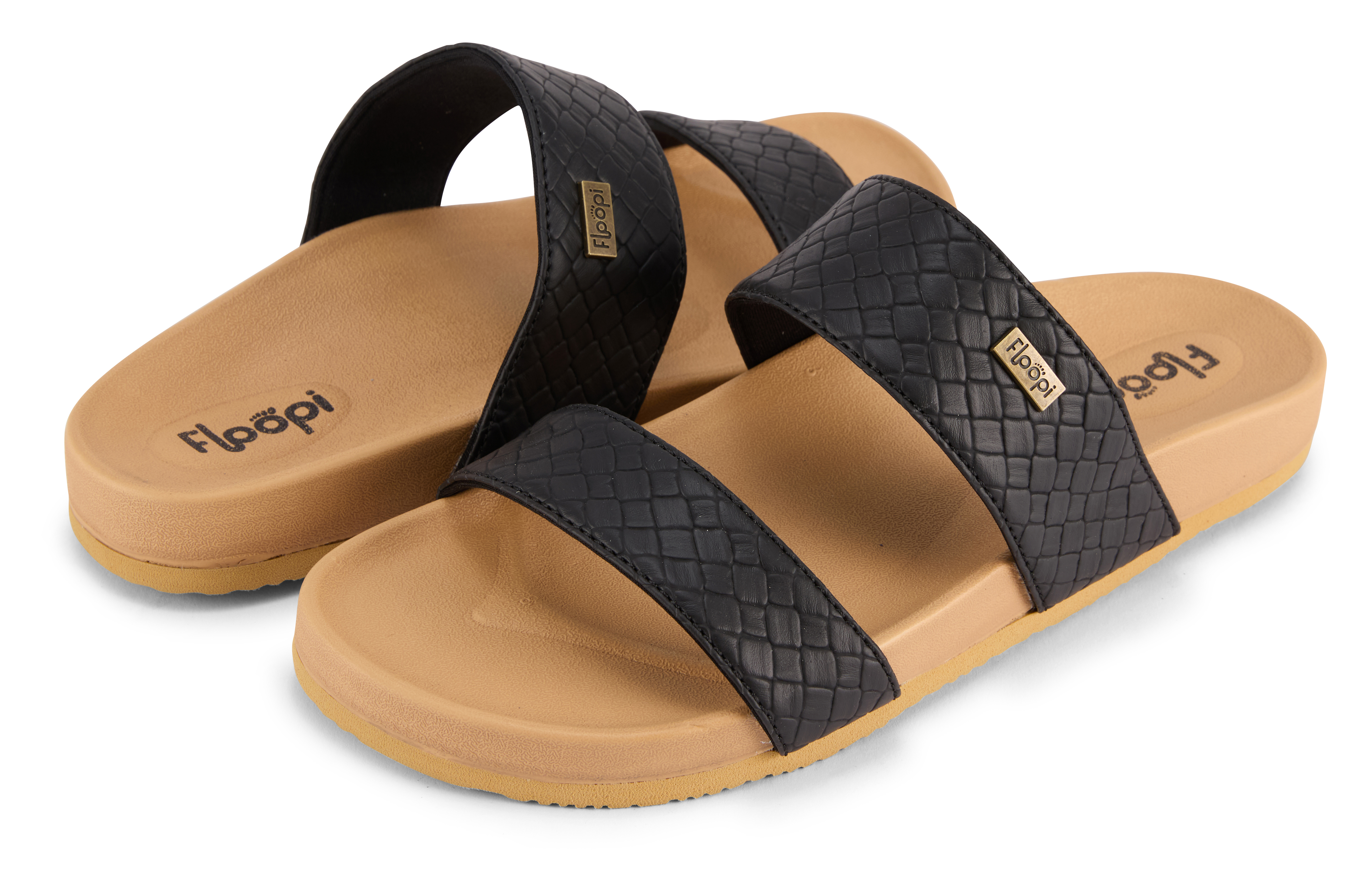 Floopi Womens Double Strap Slide - Gallery 10