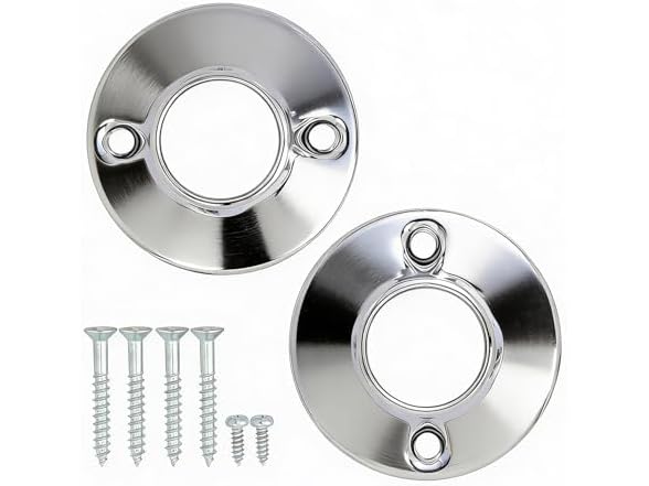 HIGHCRAFT Shower Curtain Rod Flange, Screws Included