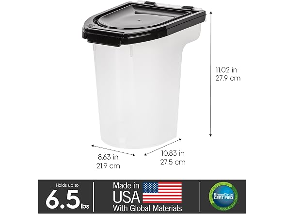 IRIS USA Dog Food Storage Container, Up to 6