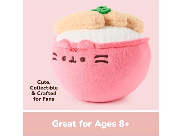 GUND Pusheen Bento Katsu Rice Bowl 6-Inch Plush