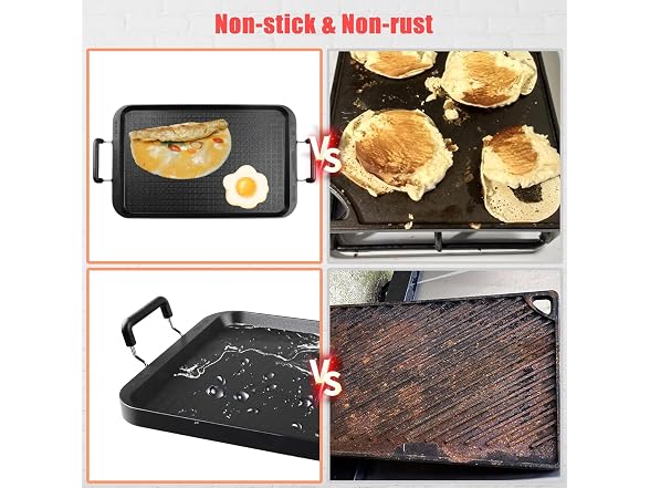 Vayepro Double Burner Griddle Pan