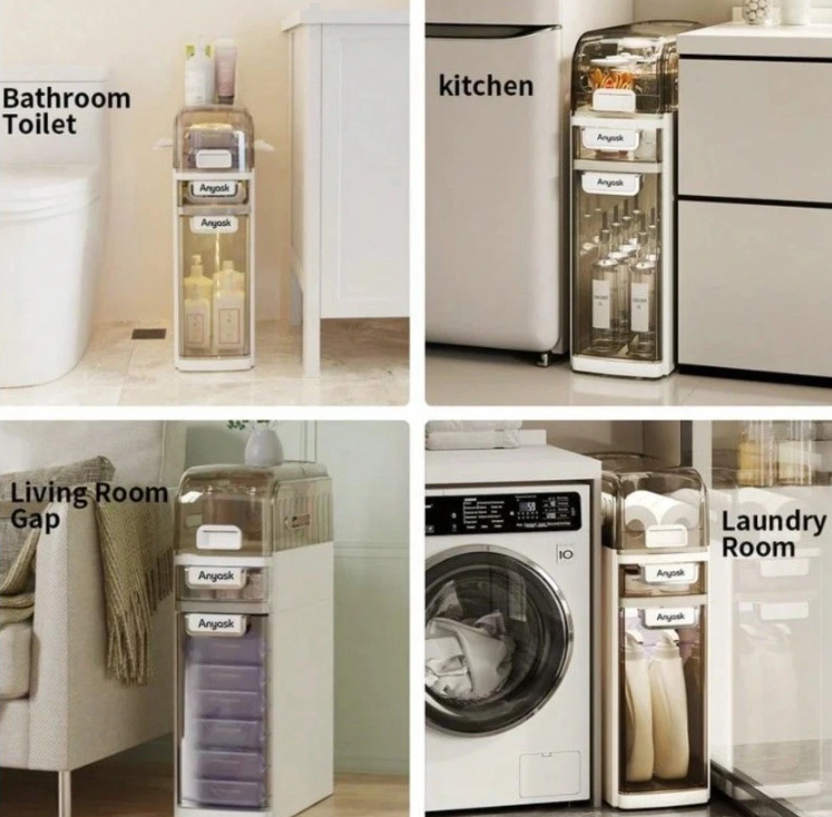 Anyask 3 Tier Bathroom Storage Cabinet - Gallery 6