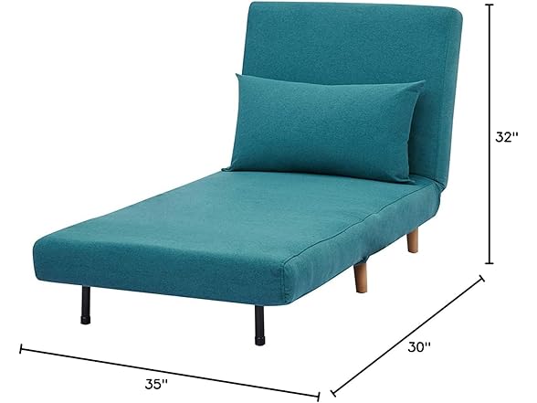 A Artdeco Home A&D Home Tustin Fabric Twin Sleeper 