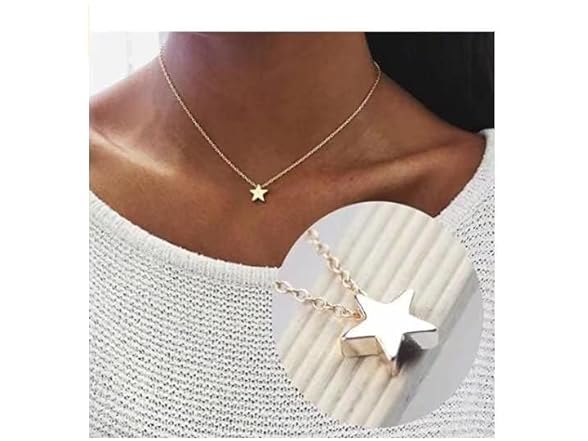 KliSa Simple Star Necklace Choker