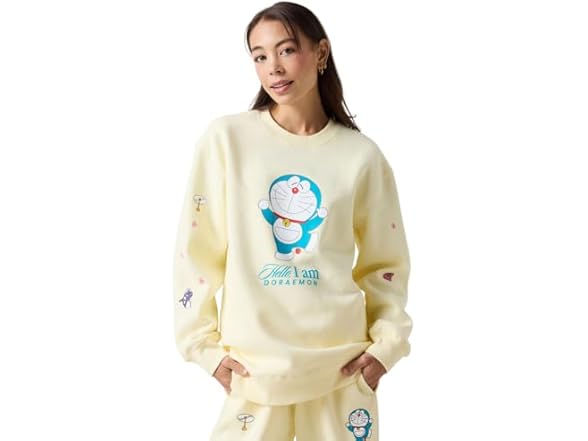 Samii Ryan Women Doraemon Gadgets Crewneck