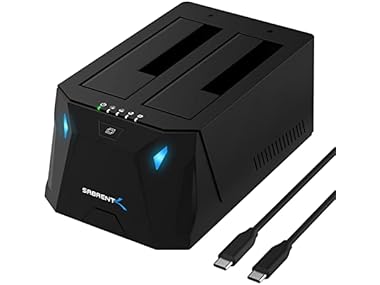 $28.49 USB Type C Dual Bay Hard Drive Docking Station dealfomo