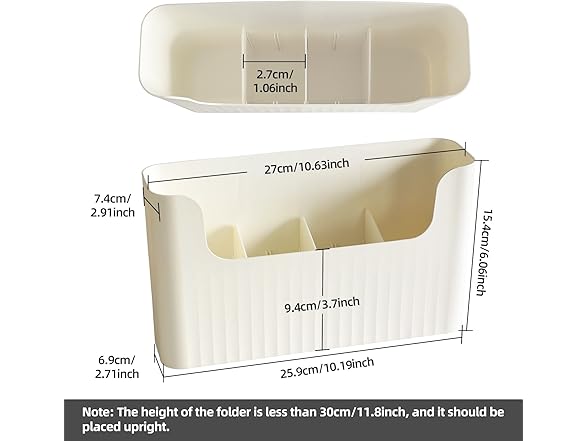 Wall Mount File & Mail Organizer 2-Pack
