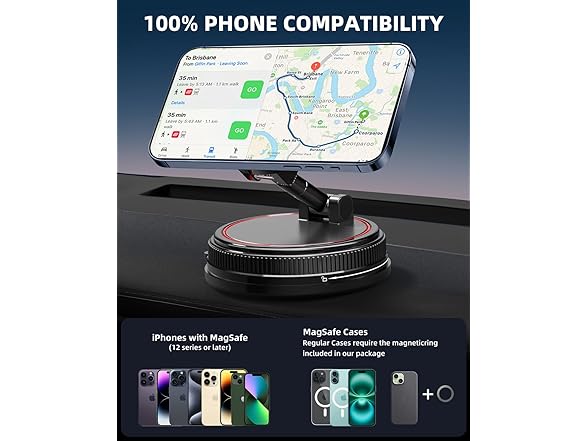 NotiXas 360° Magnetic Phone Holder | MagSafe