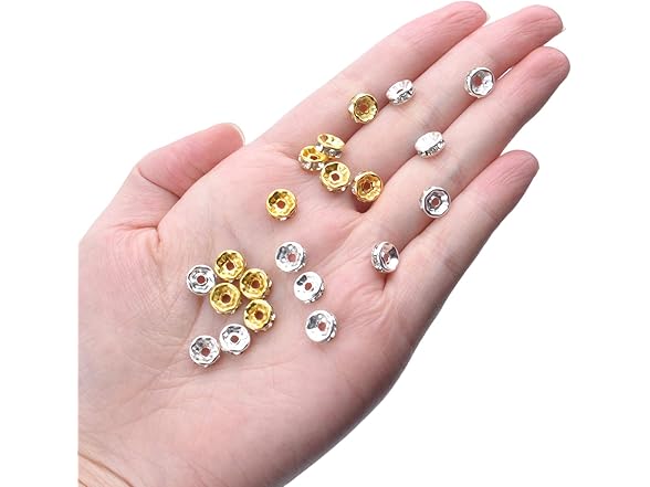Aylifu Rondelle Beads, Crystal Spacers