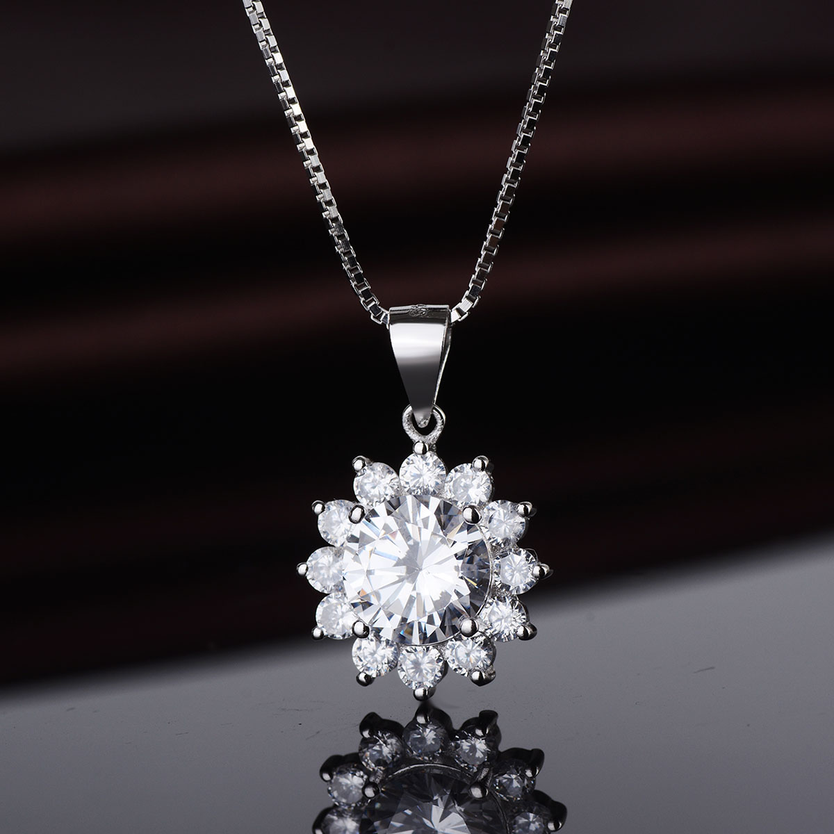 Preciosa Crystal Flower Pendant - Gallery 4
