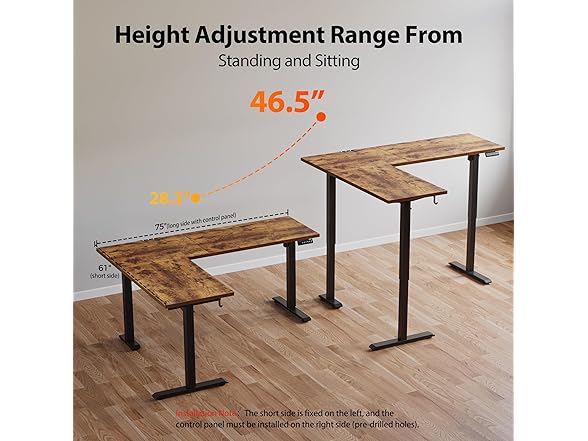 Agilestic L-Shaped Standing Desk