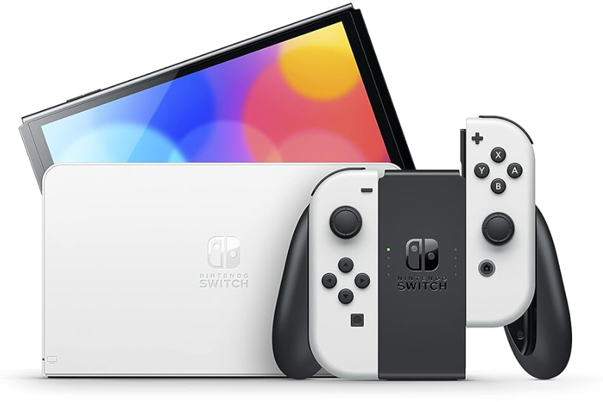 (NEW) Nintendo Switch OLED - White (International Model) (Open Box) - Gallery 7