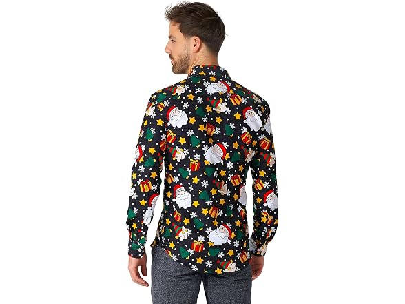 Suitmeister Men (L) Christmas Dress Shirt